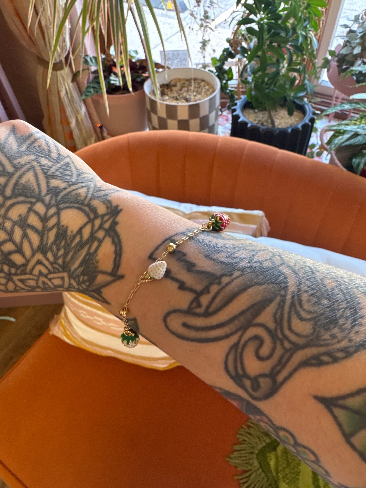 Strawberry Charm Bracelet