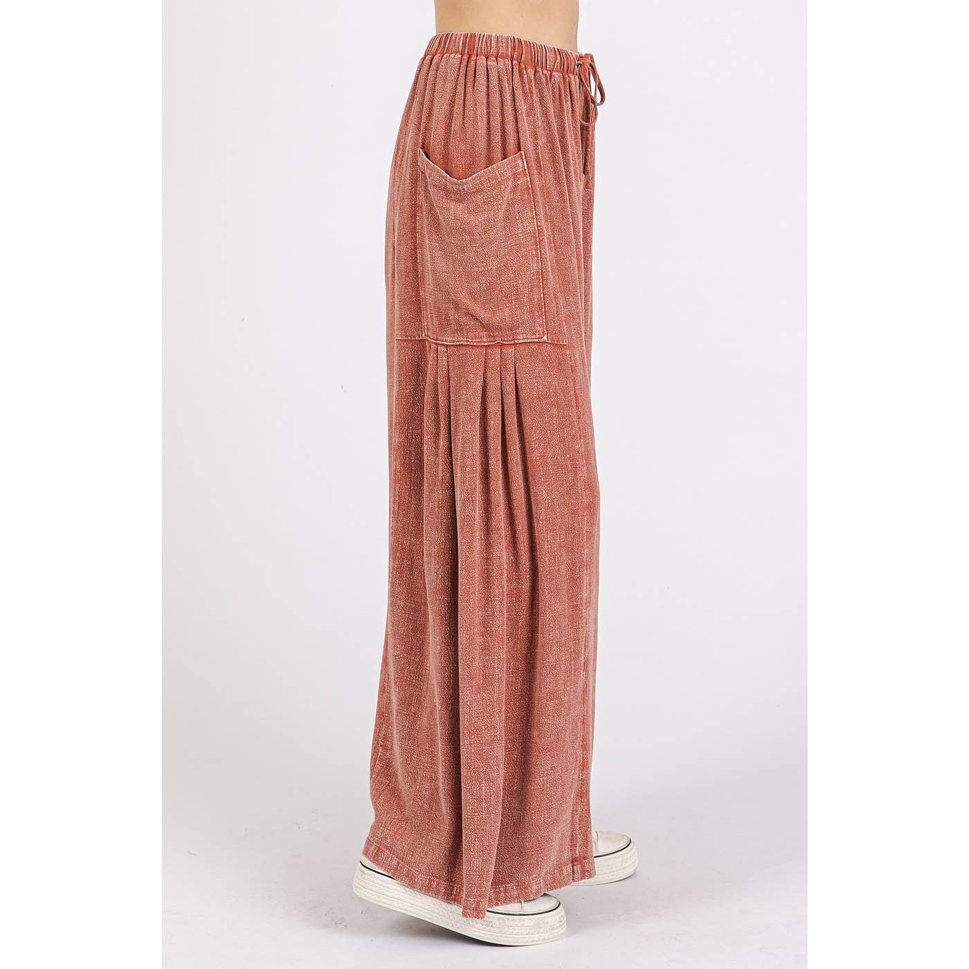 Carmella-Linen Mineral Washed Relaxed Pant