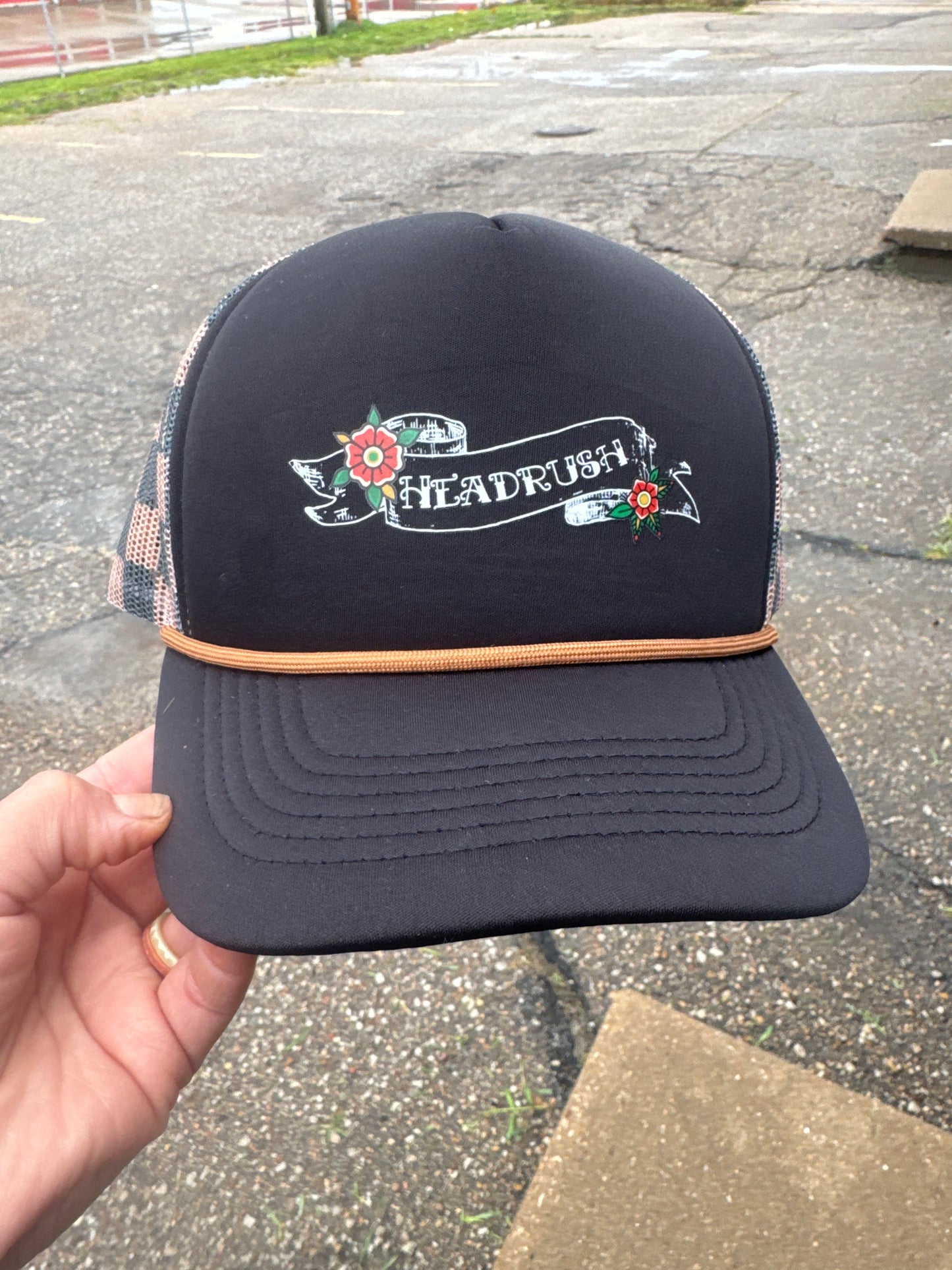 Headrush Checkered Foam Trucker Hat