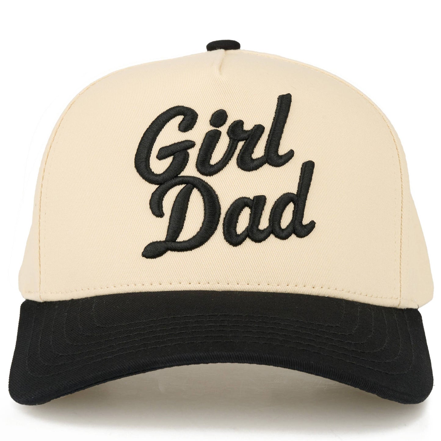 GIRL DAD Letter Embroidered on Two Tone Trucker Hat