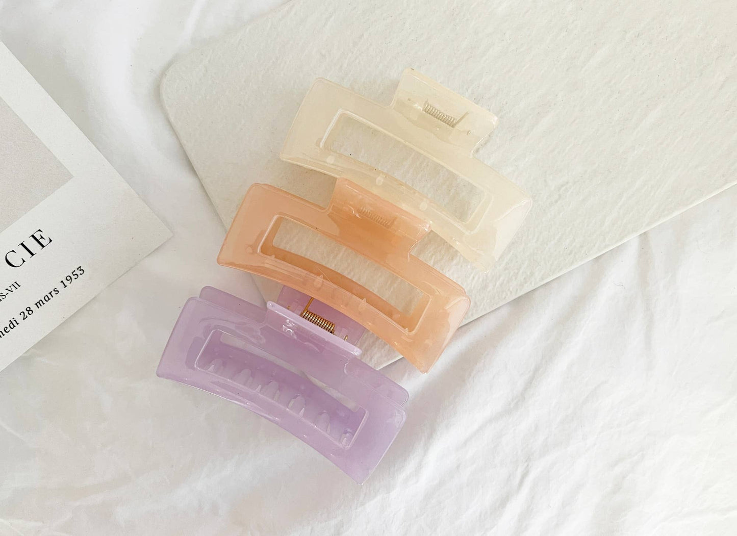 Jumbo 4-Inch Jelly Hair Clips - BETTY JELLY