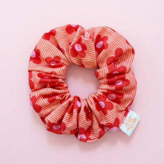 Scrunchie - Happy Striped Florals