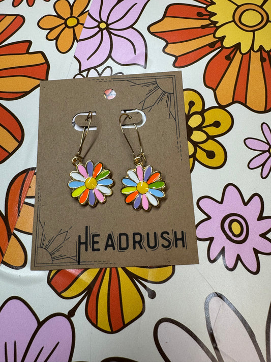 Wild Child Flower Dangle Earrings