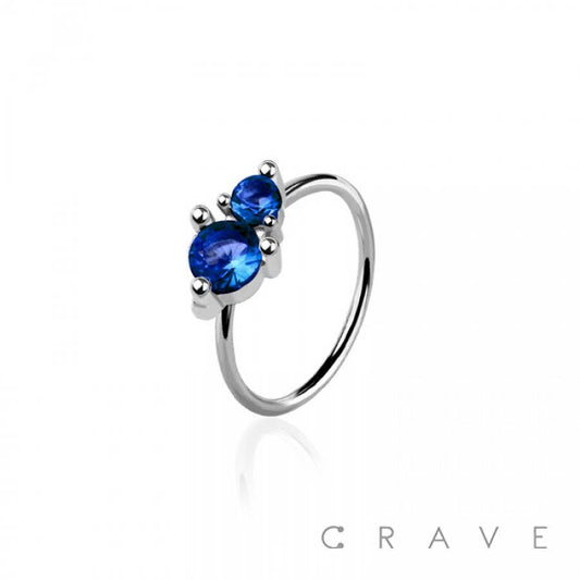 Gem Top Bendable Nose Ring