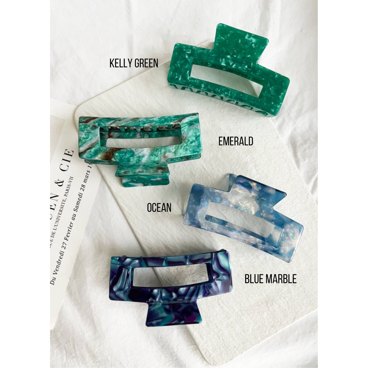 Jumbo 4-Inch Acetate Hair Claw - BETTY