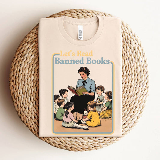 Let's Read Banned Books DTF Heat Transfer