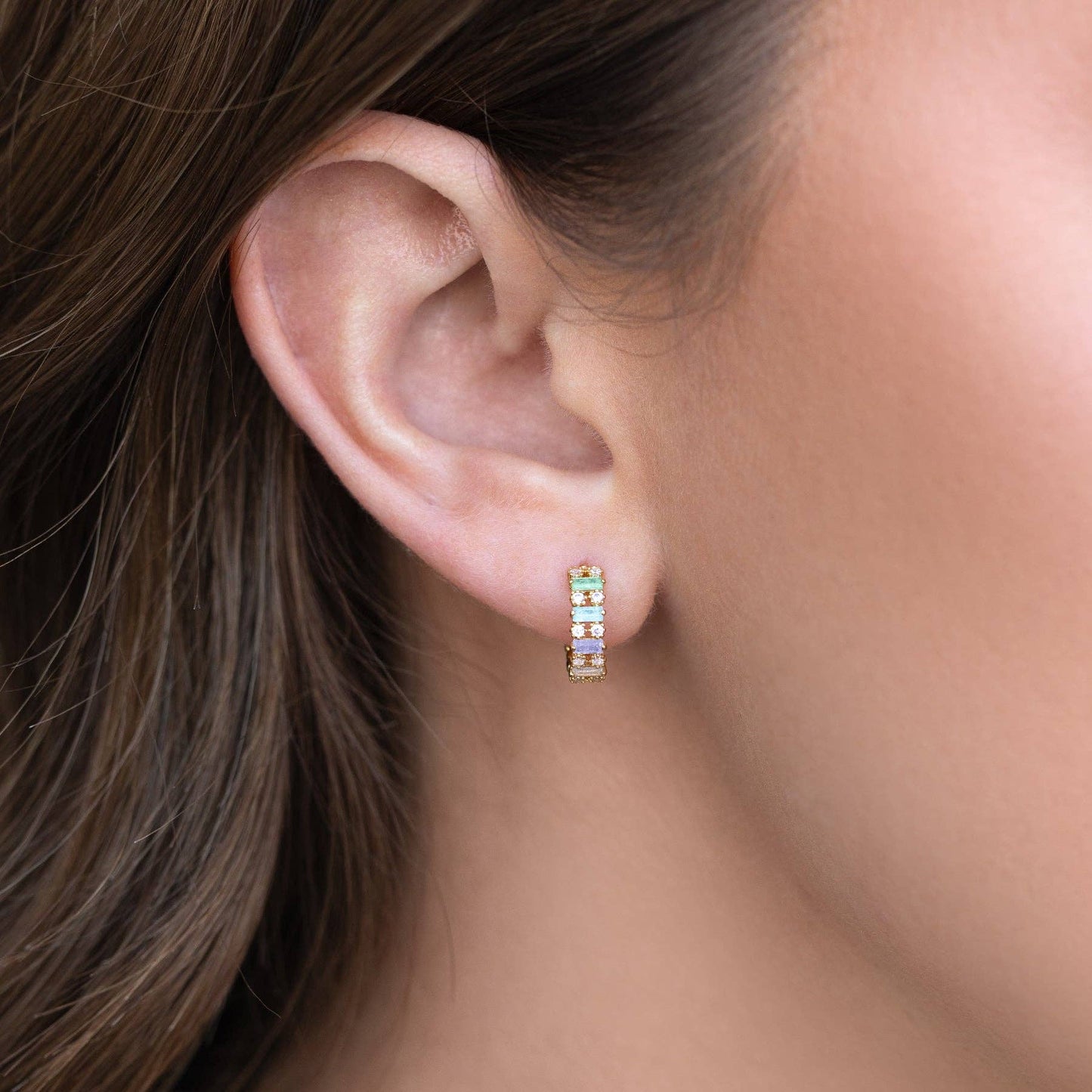 Aloe Hoop Earrings