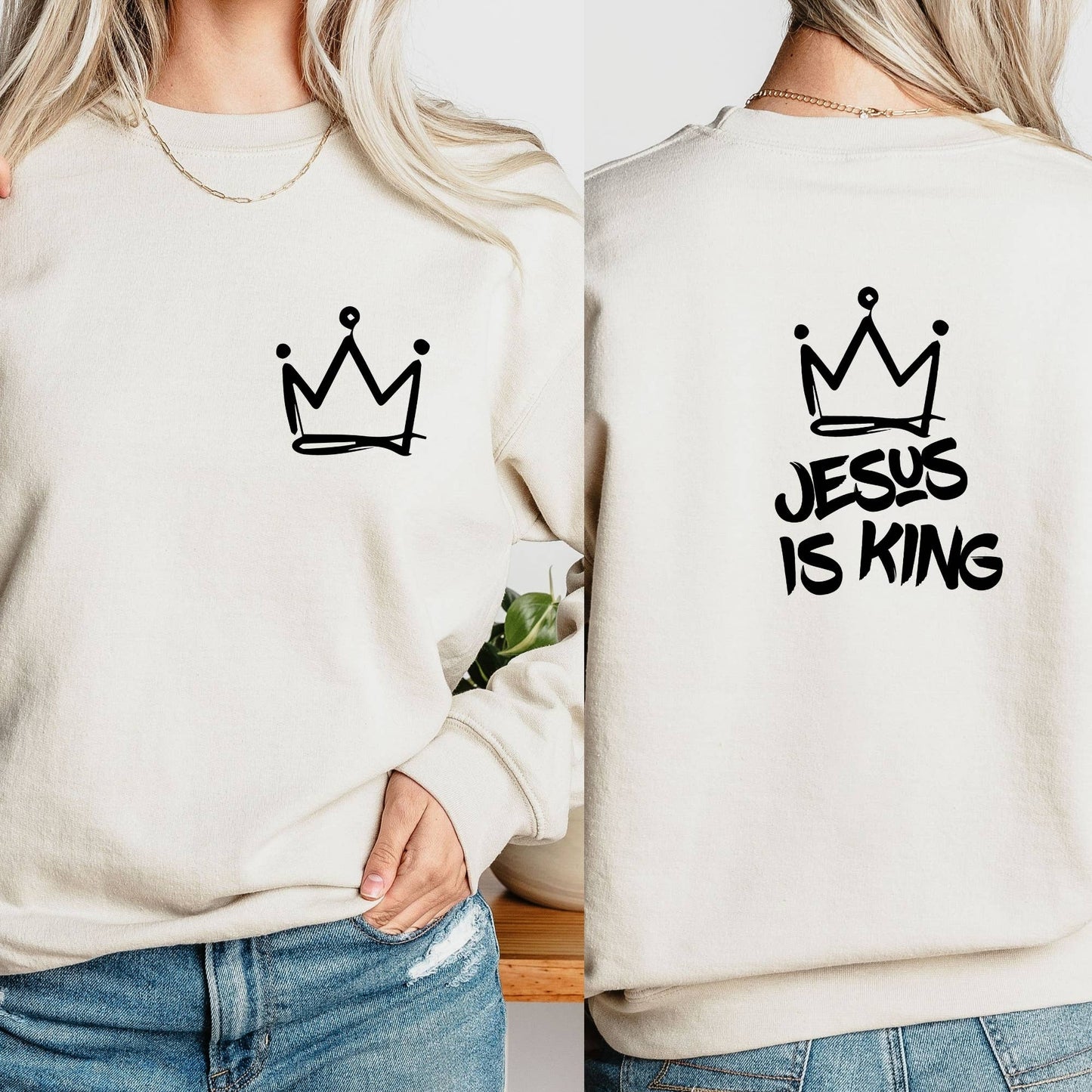 Jesus Is King Front and Back DTF Transfer (Copy)