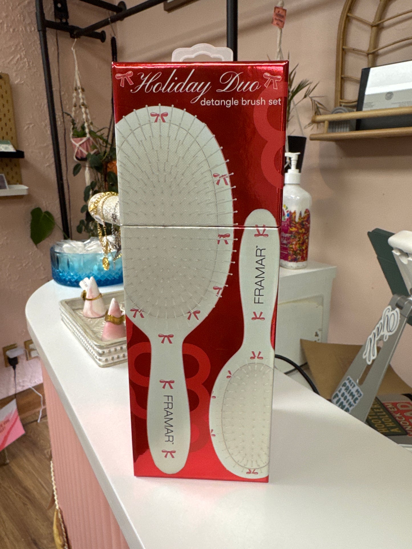 Framar Holiday Duo Detangle Brush Set
