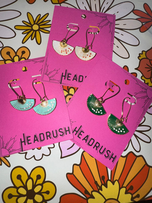 Lu- Elegant Fan Earrings