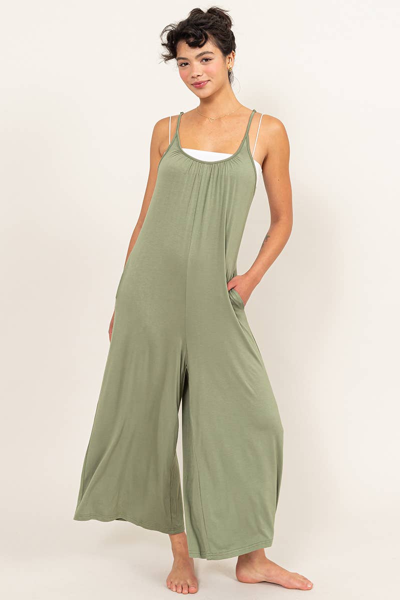 Pita-Jersey Jumpsuit with Pockets