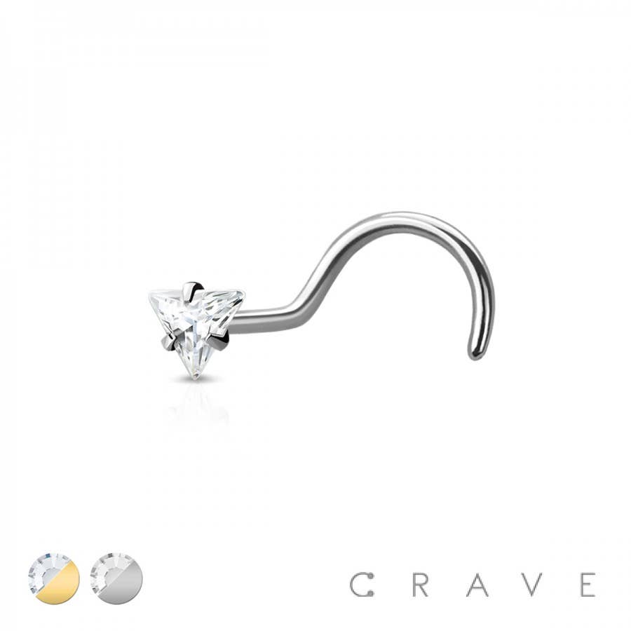 Triangle Shape Fish Hook Nose Ring