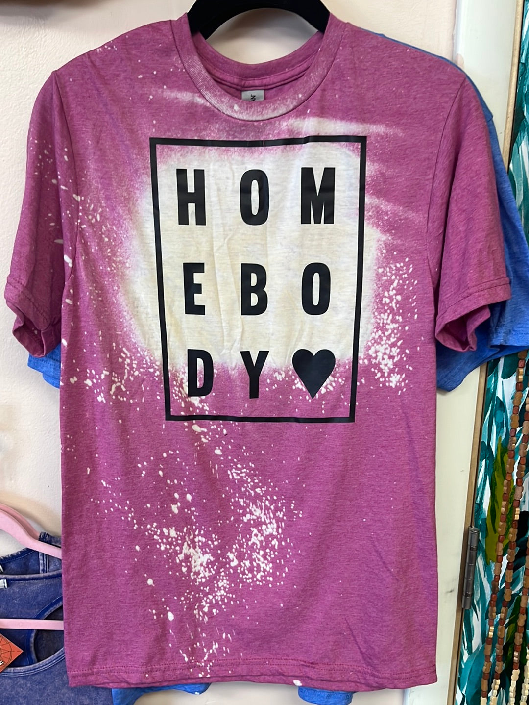 Homebody-Bleach Distressed Graphic T-Shirt