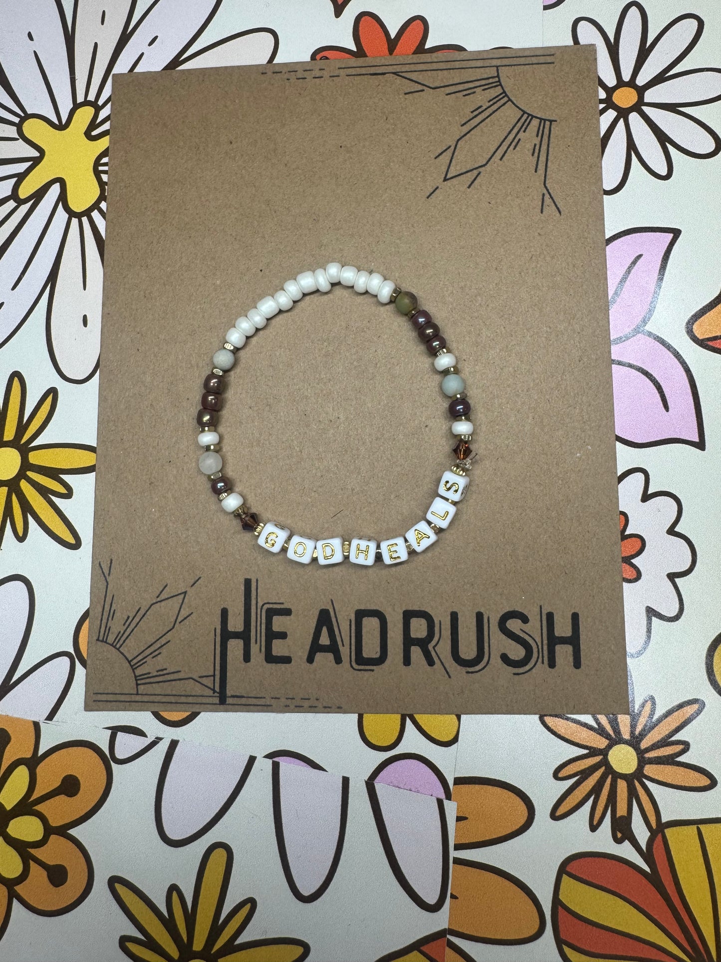 God Heals-Beaded Bracelet