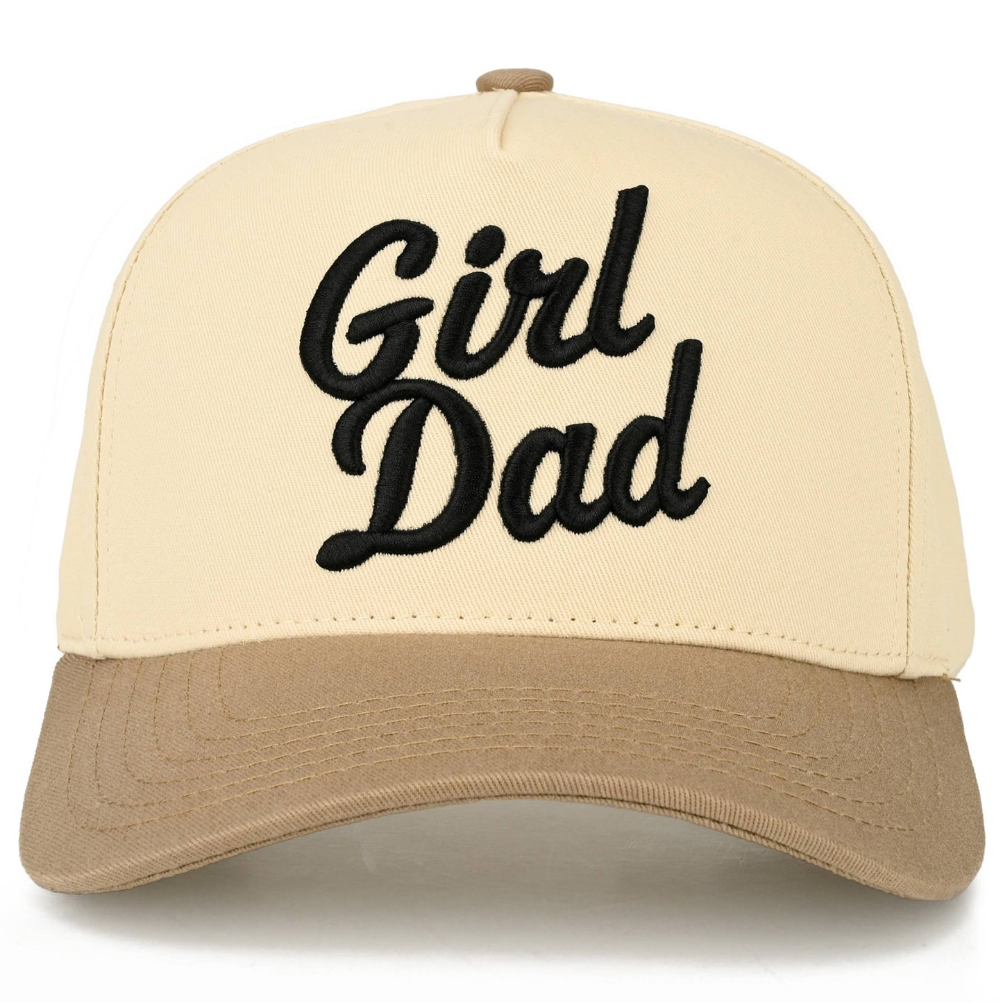 GIRL DAD Letter Embroidered on Two Tone Trucker Hat