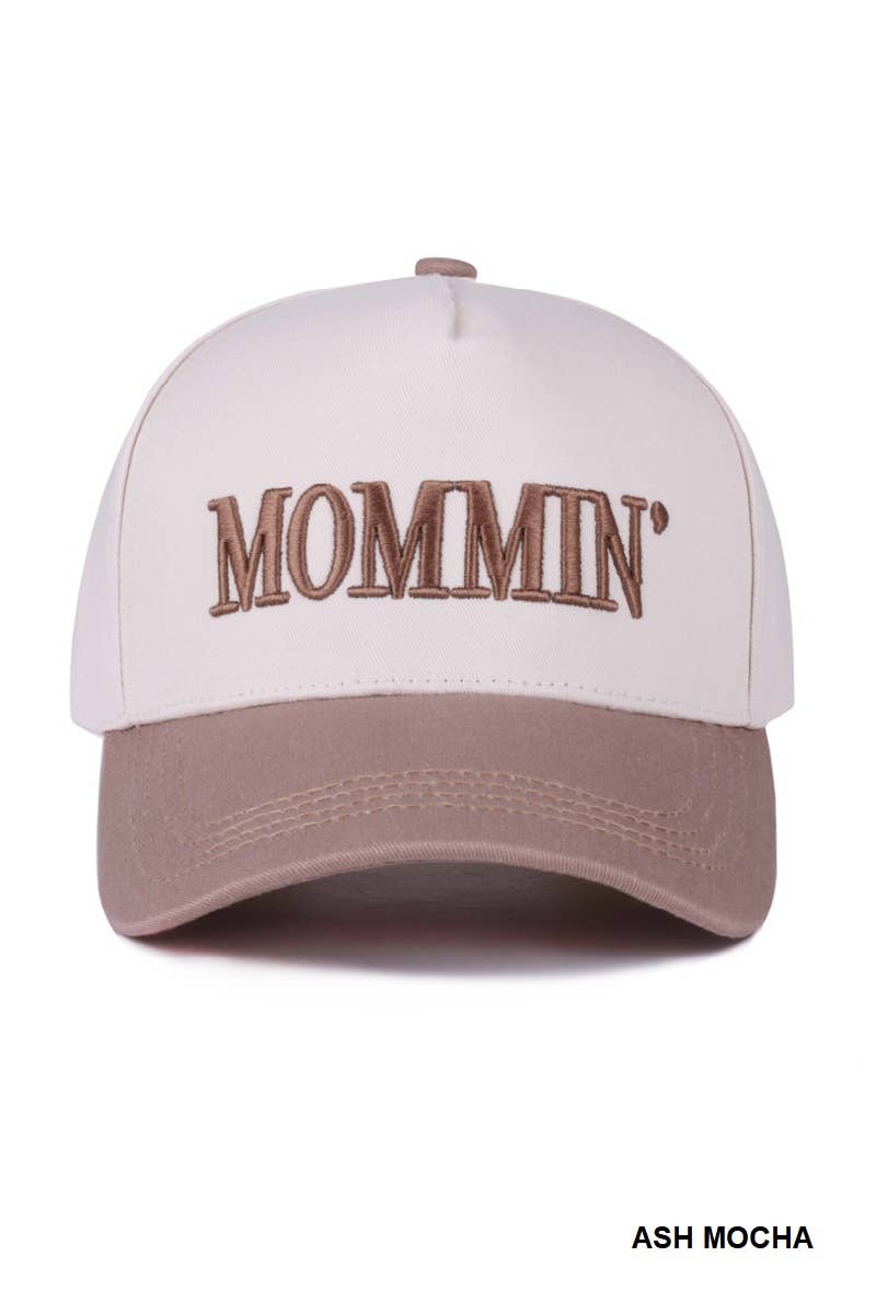 ..1214 Mommin' Two Tone Canvas Cotton Cap SI-28390
