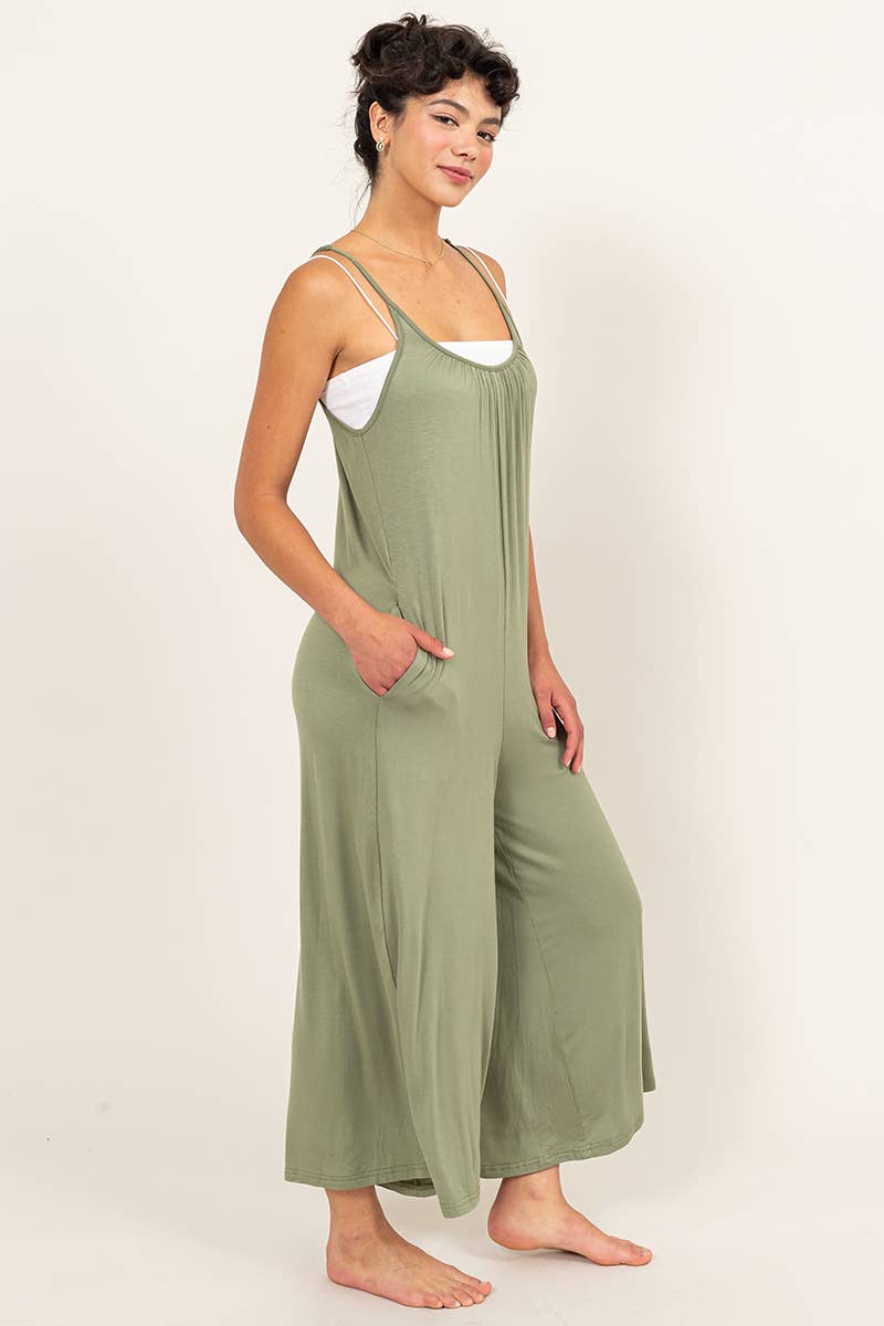 Pita-Jersey Jumpsuit with Pockets