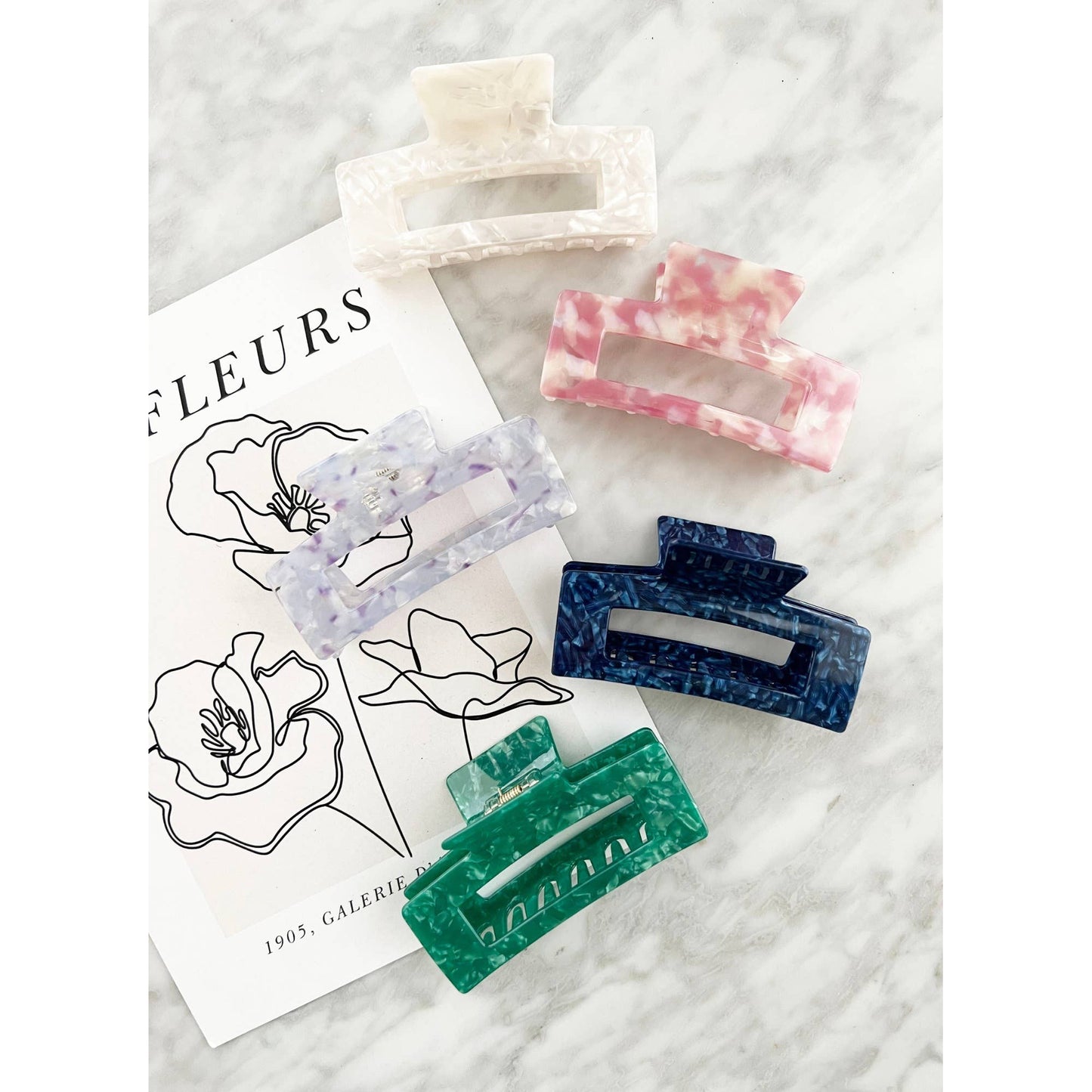 Jumbo 4-Inch Acetate Hair Claw - BETTY