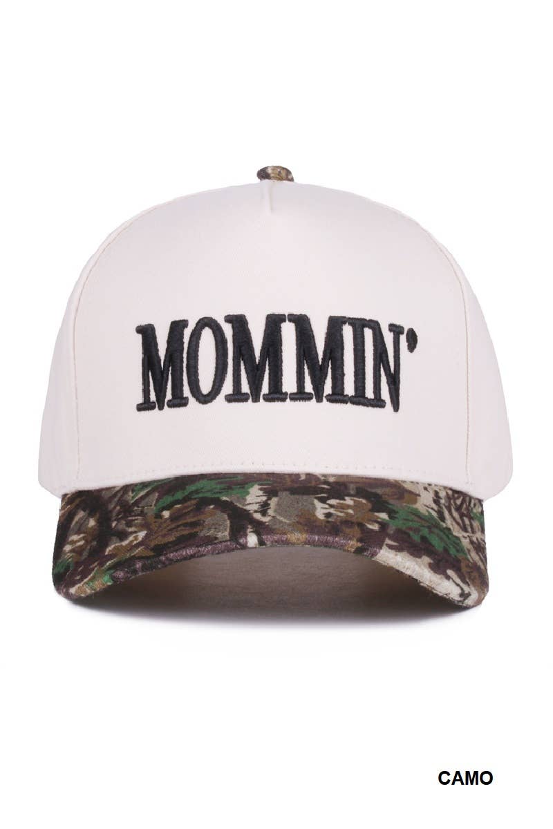 ..1214 Mommin' Two Tone Canvas Cotton Cap SI-28390