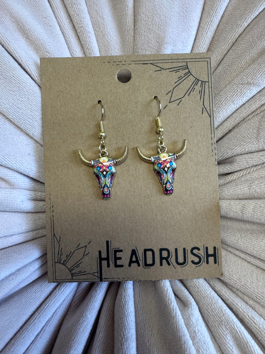 Bull Dangle Earrings