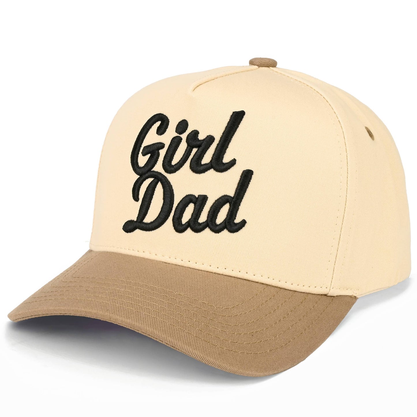 GIRL DAD Letter Embroidered on Two Tone Trucker Hat