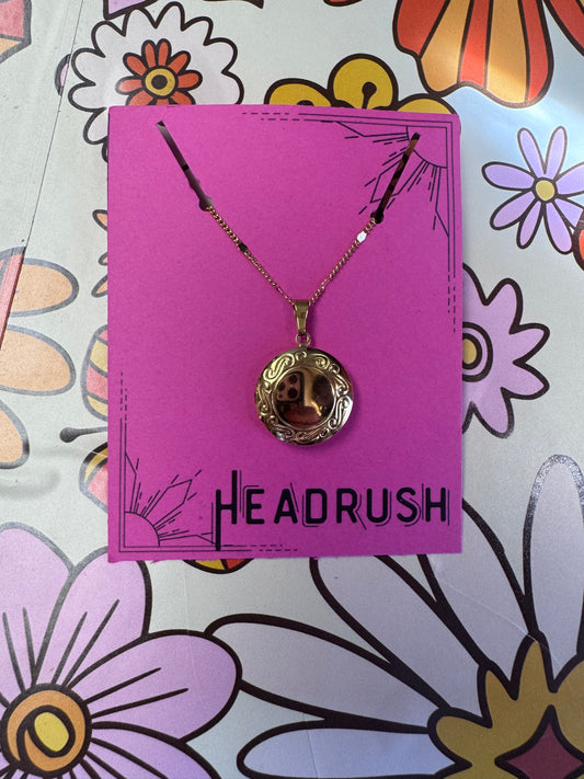 Gold Locket Necklace