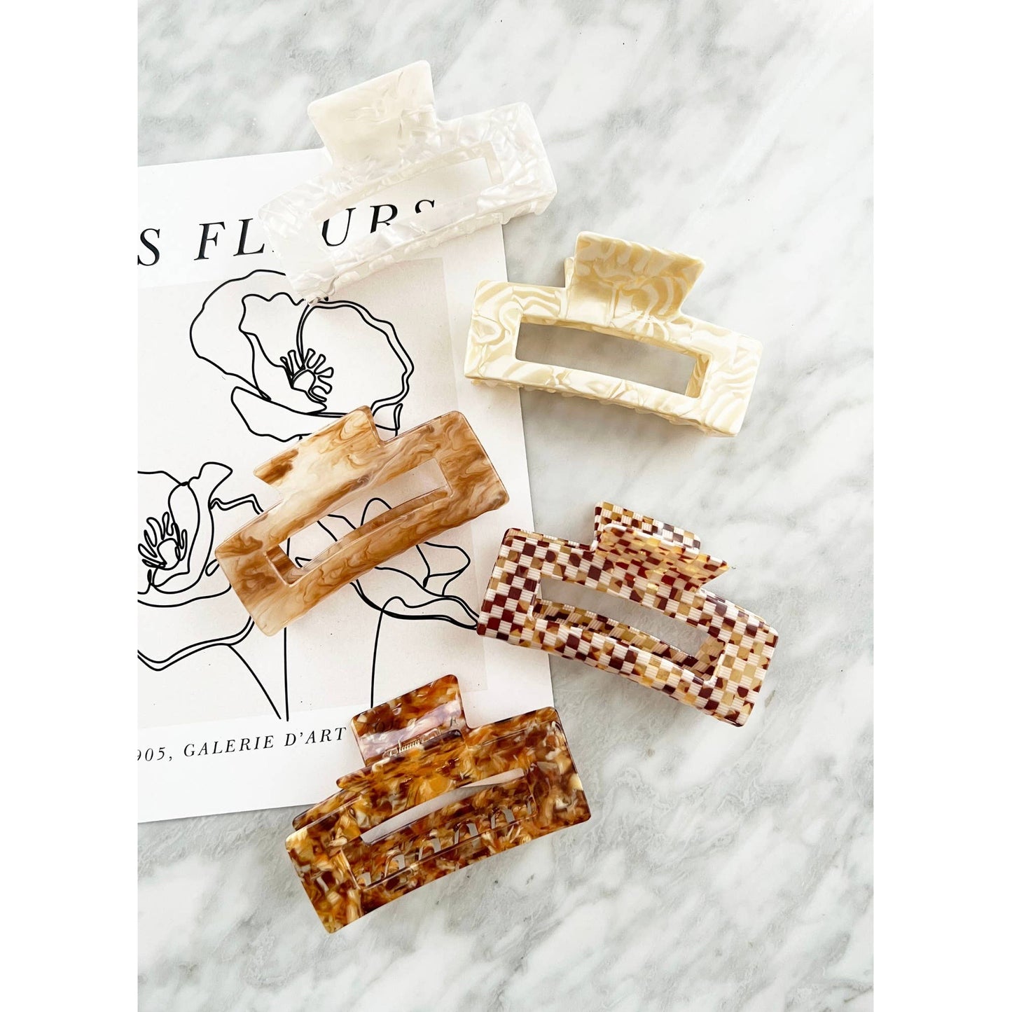 Jumbo 4-Inch Acetate Hair Claw - BETTY