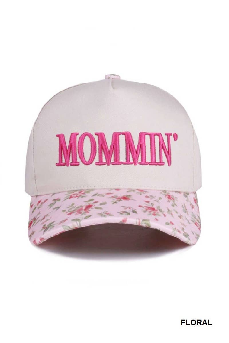 ..1214 Mommin' Two Tone Canvas Cotton Cap SI-28390