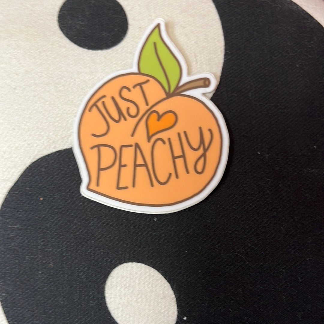 Just Peachy Sticker