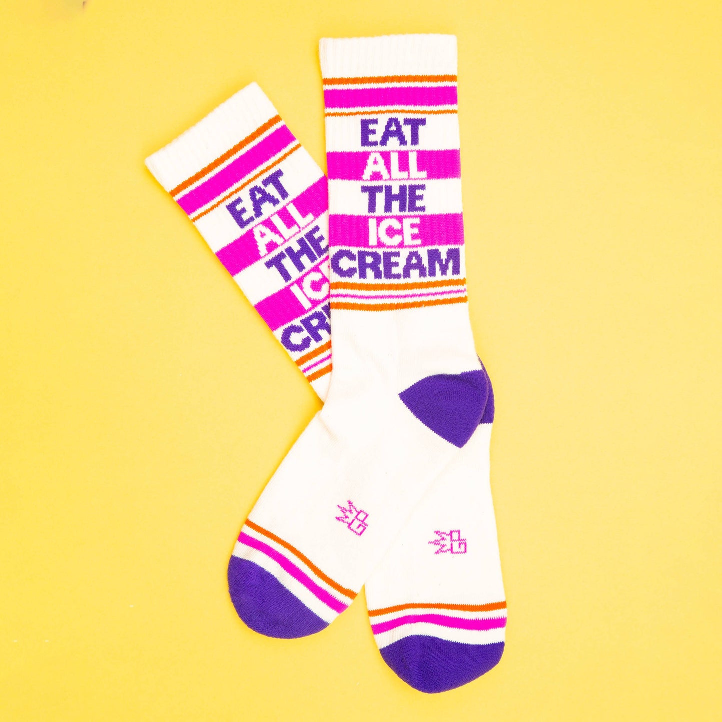 Eat All The Ice Cream Gym Crew Socks