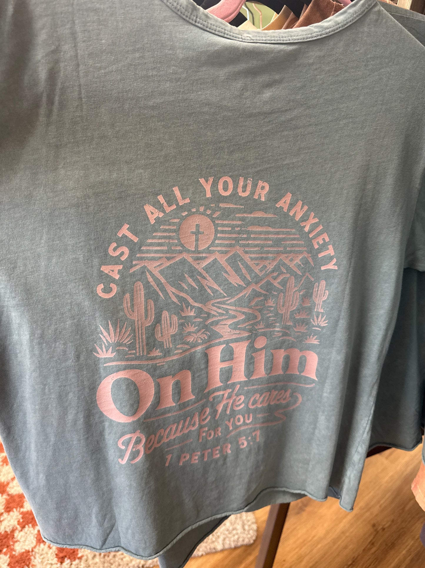 Cast All Your Anxiety-Graphic T Shirt