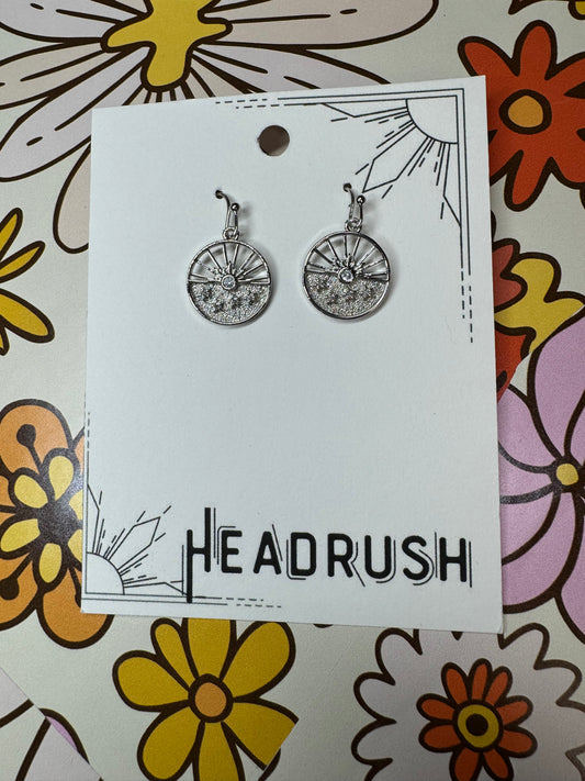 Sunrise Silver Dangle Earrings