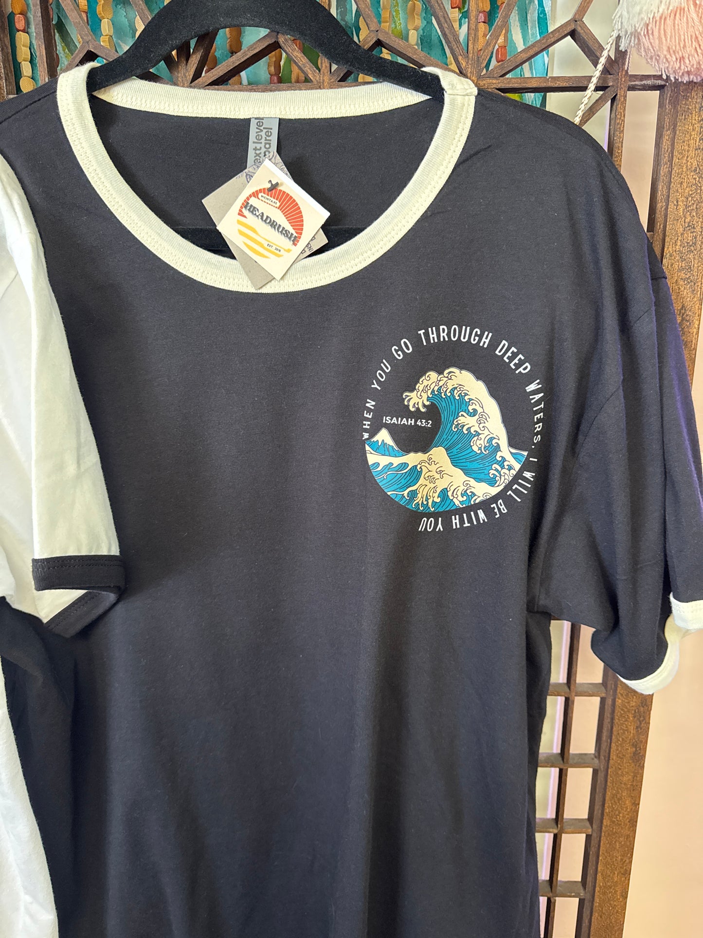 Isaiah 43:2 Graphic Ringer T shirt