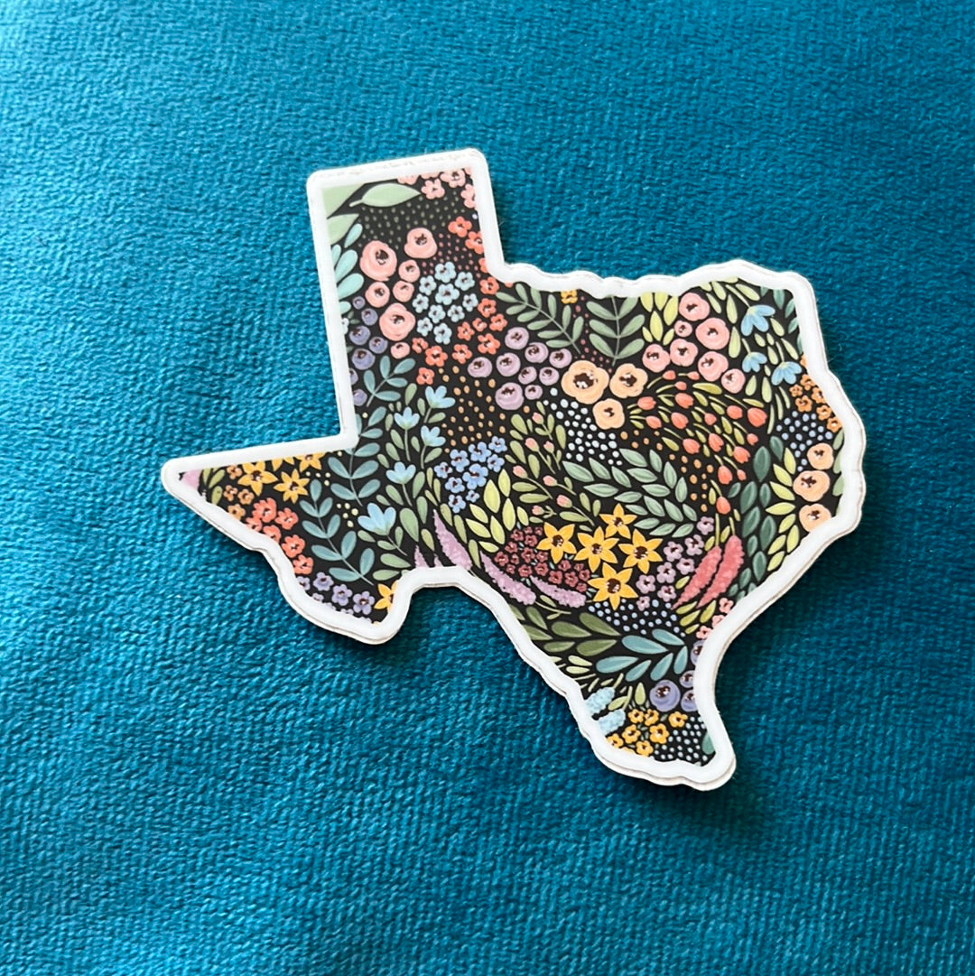 Floral Texas Sticker