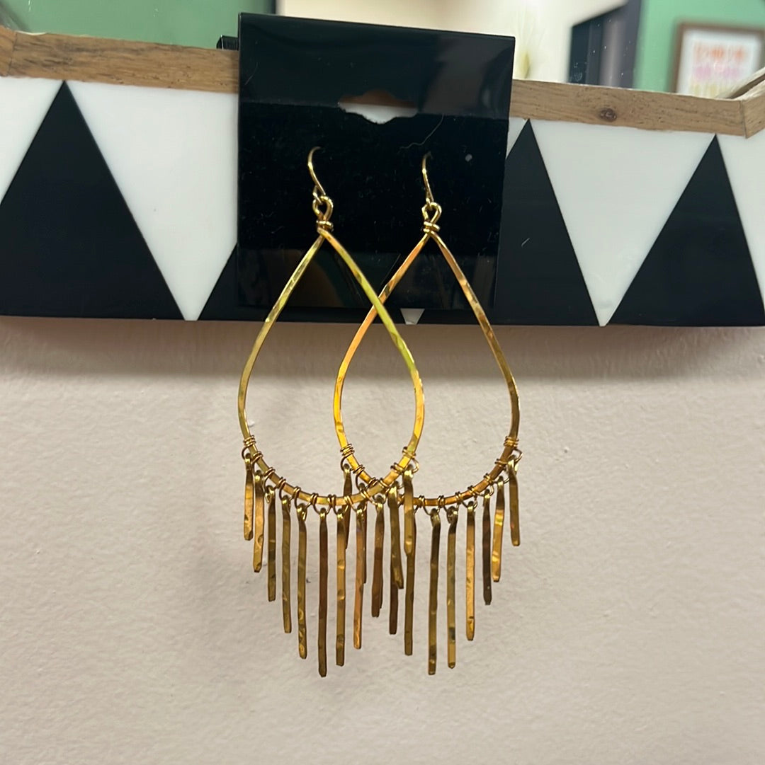Gold Stranded Earrings