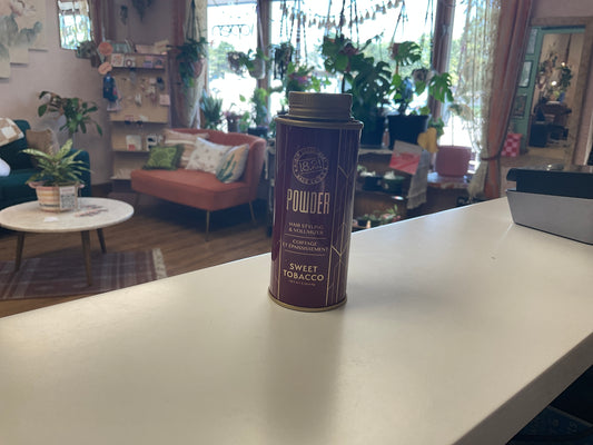 Top Shelf Grooming-sweet tobacco hairstyling, and volumizer powder