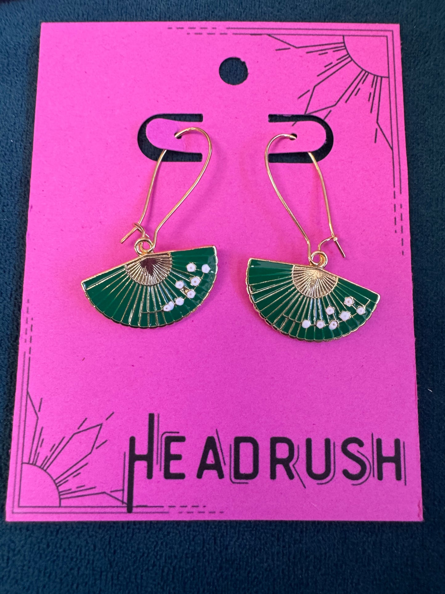 Lu- Elegant Fan Earrings