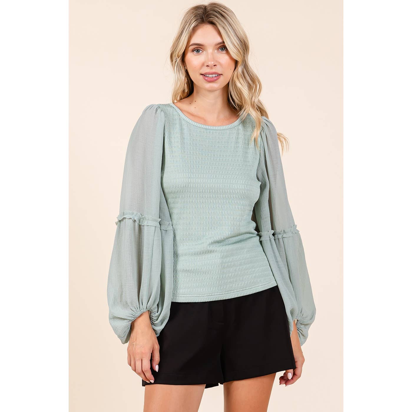 Laura-Sage Chiffon Long Sleeve Blouse
