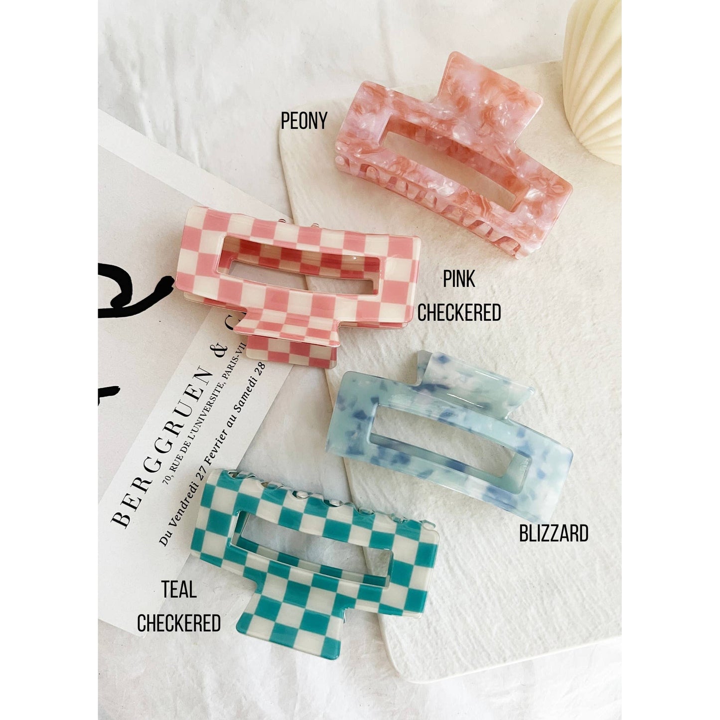 Jumbo 4-Inch Acetate Hair Claw - BETTY