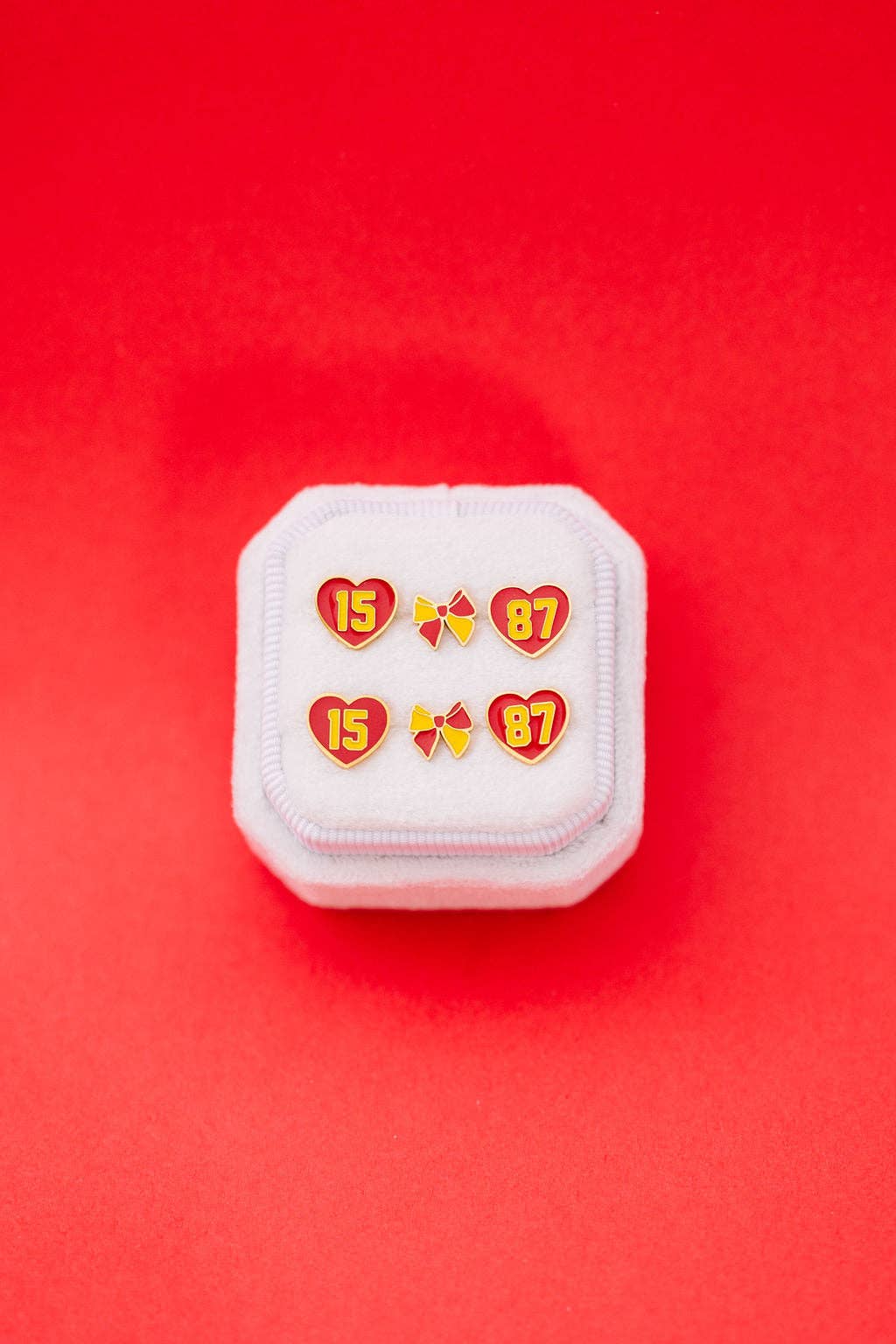 KC Cheer Bow Stud Earrings