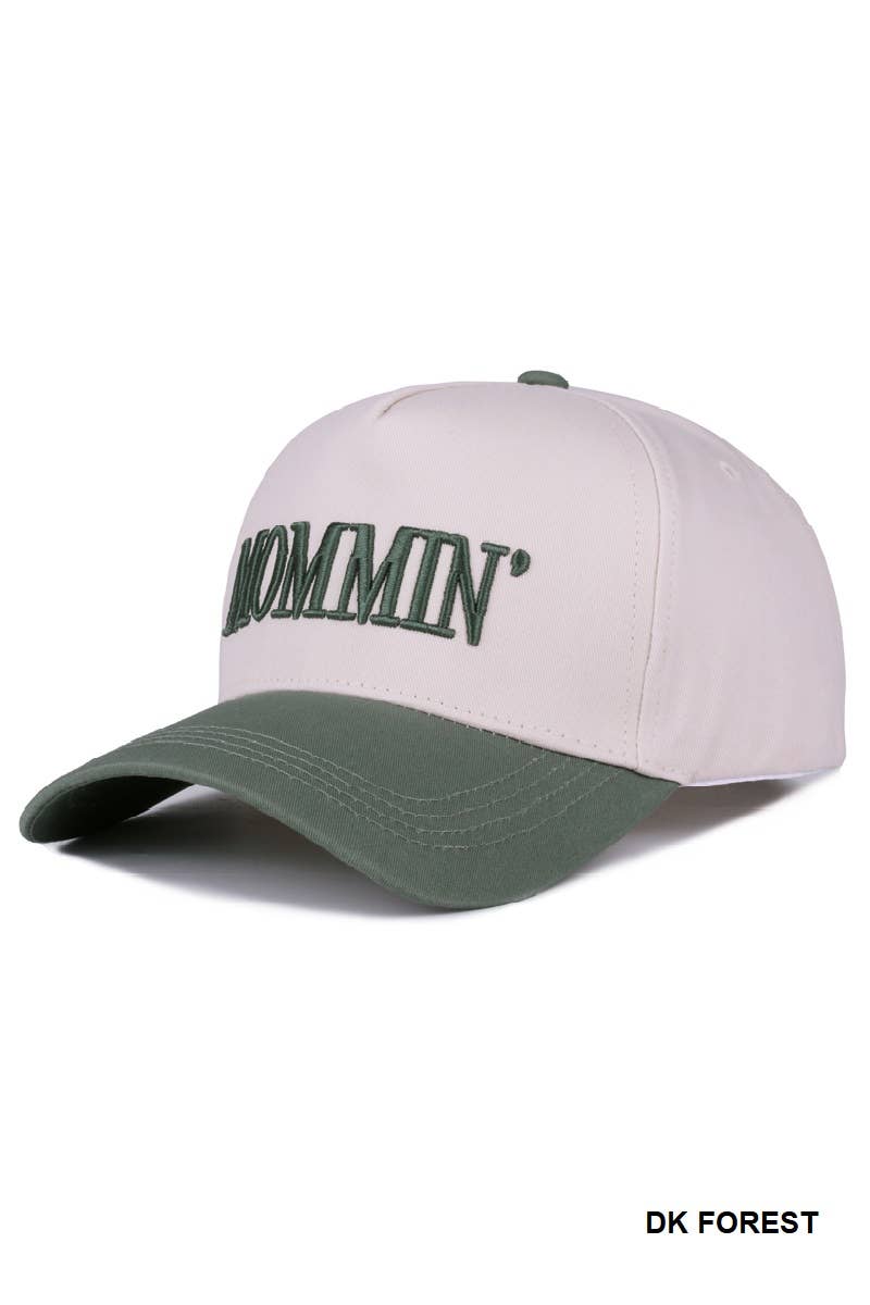 ..1214 Mommin' Two Tone Canvas Cotton Cap SI-28390