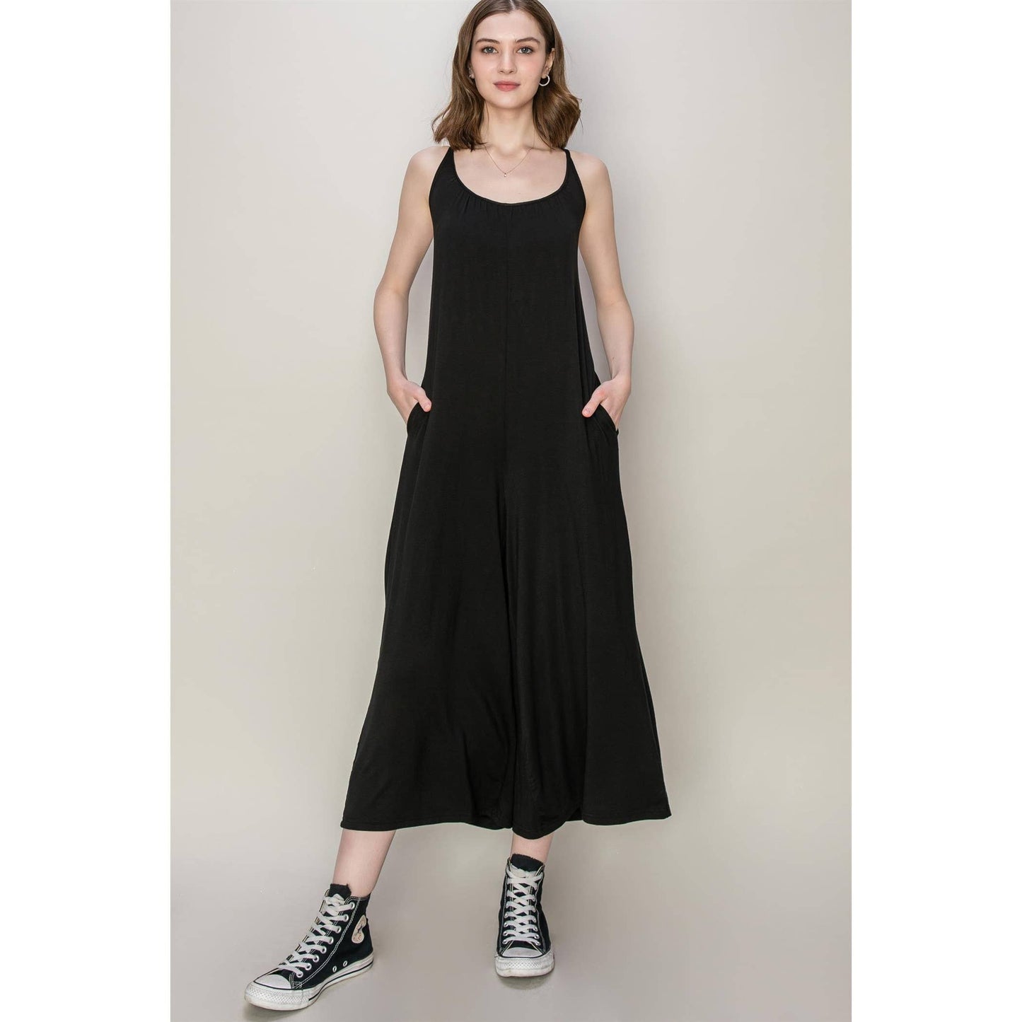 Pita-Jersey Jumpsuit with Pockets