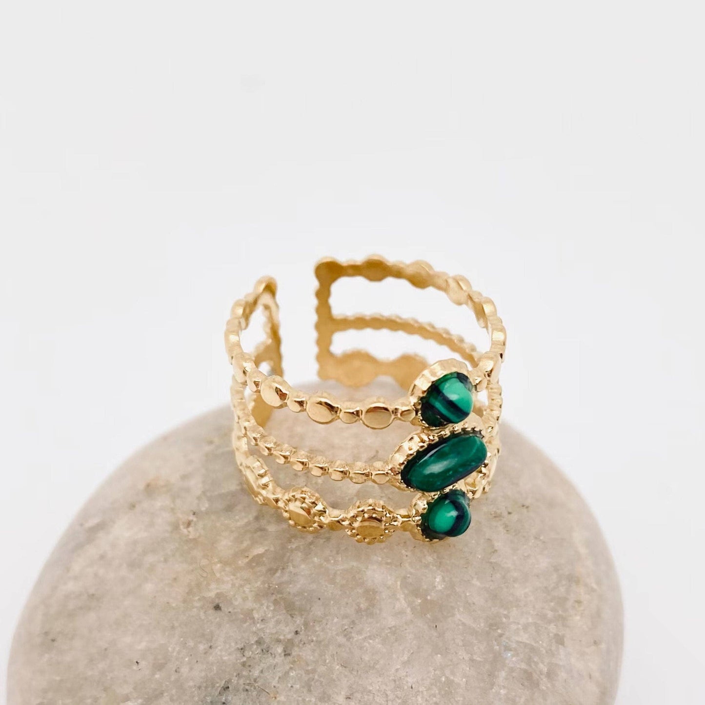 Harlow-Gold Adjustable Ring