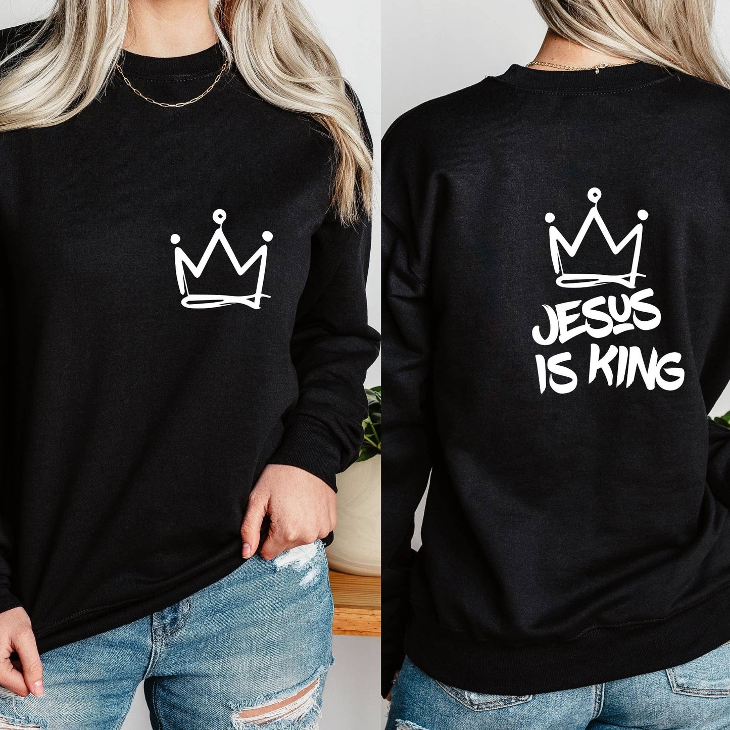 Jesus Is King Front and Back DTF Transfer (Copy)