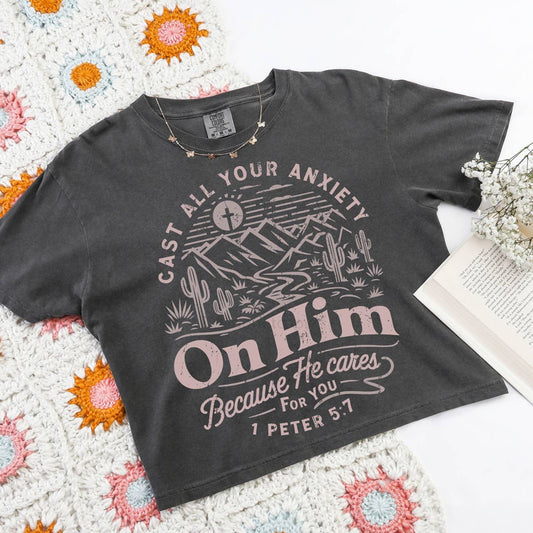 Cast All Your Anxiety On Him DTF Heat Transfer