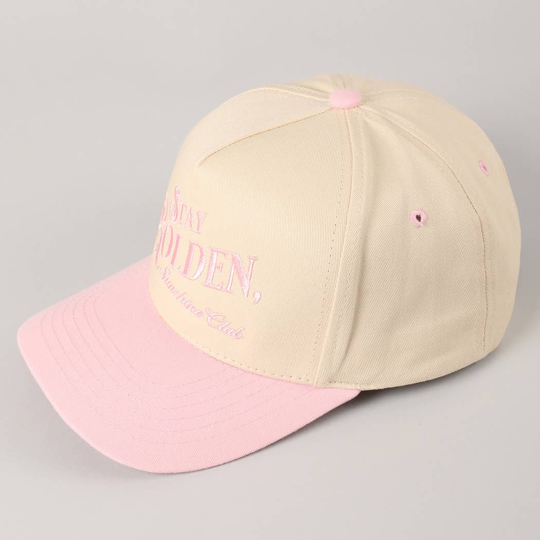 Stay Golden Sunshine Club Embroidery Trucker Hat