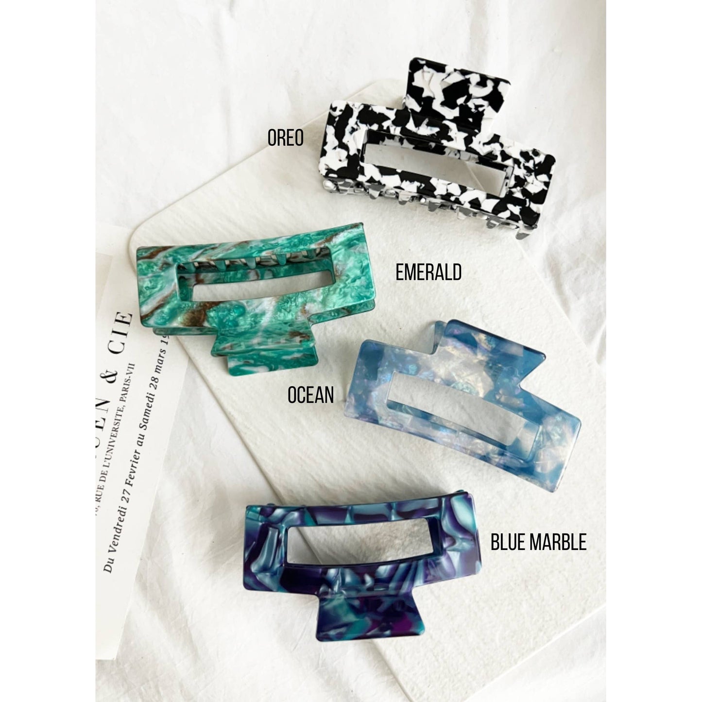 Jumbo 4-Inch Acetate Hair Claw - BETTY