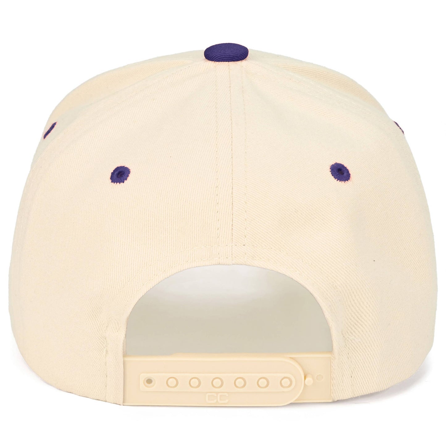 C.C Check Board Pattern Print Two Tone Canvas Trucker Hat