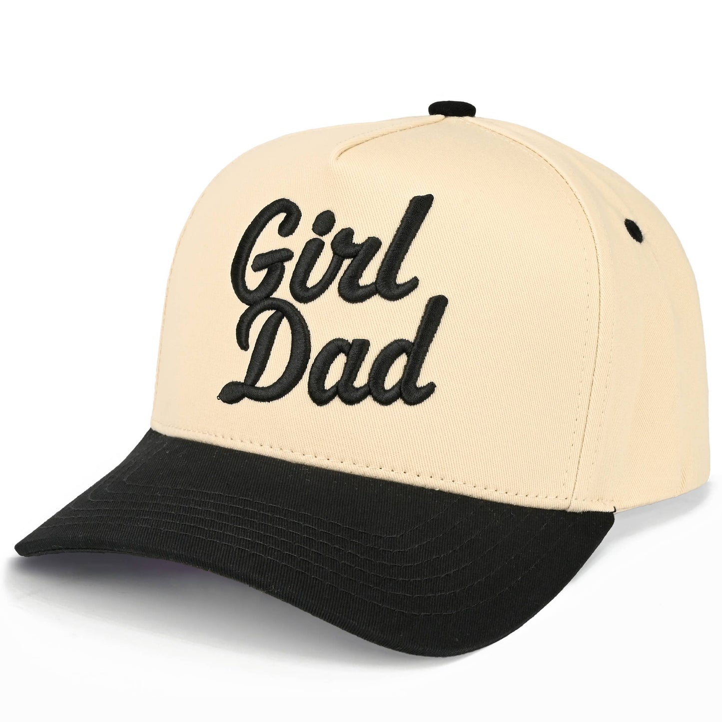 GIRL DAD Letter Embroidered on Two Tone Trucker Hat