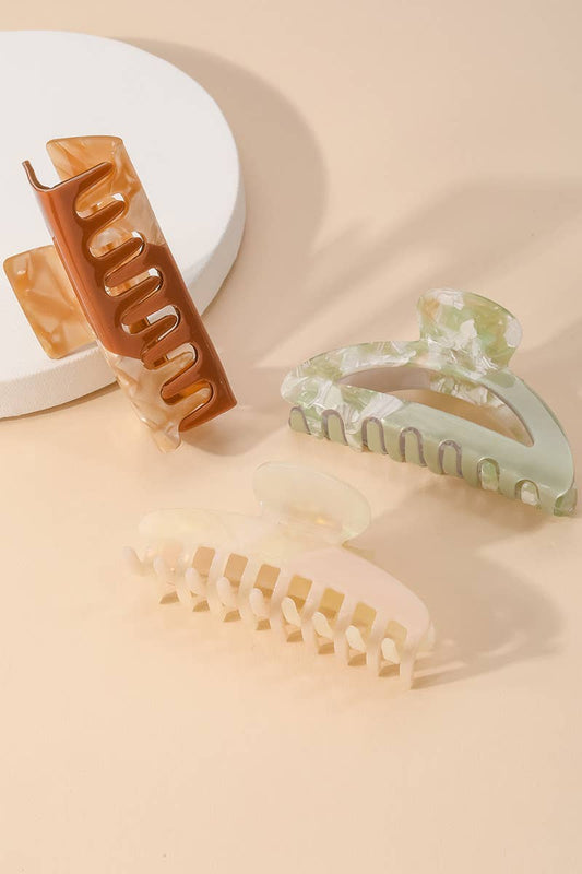The Minimalist- Color Blocking Hair Claw